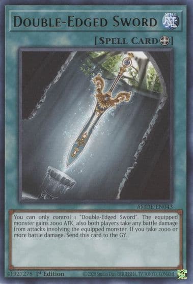 Double Edged Sword Amazing Defenders Yu-Gi-Oh! card