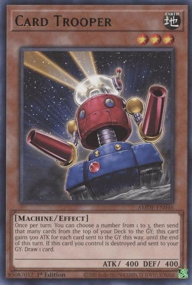 Card Trooper Amazing Defenders Yu-Gi-Oh! card