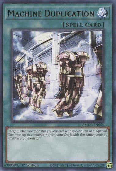 Machine Duplication Amazing Defenders Yu-Gi-Oh! card
