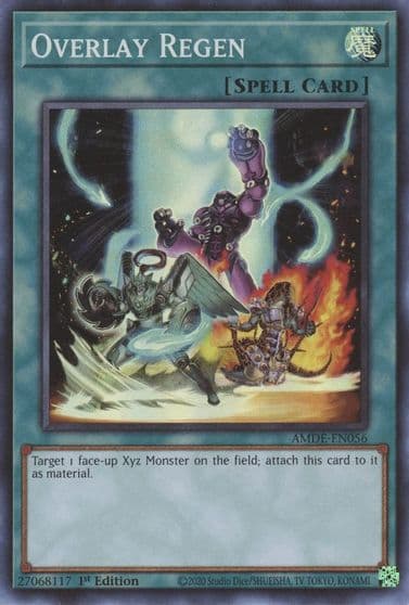 Overlay Regen Amazing Defenders Yu-Gi-Oh! card