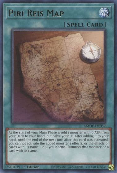 Piri Reis Map Amazing Defenders Yu-Gi-Oh! card