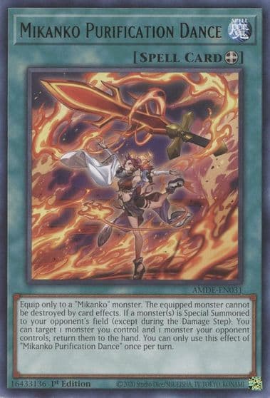 Mikanko Purification Dance Amazing Defenders Yu-Gi-Oh! card