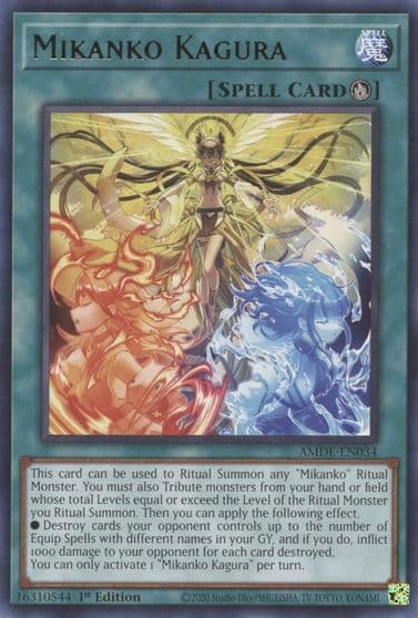 Mikanko Kagura Amazing Defenders Yu-Gi-Oh! card