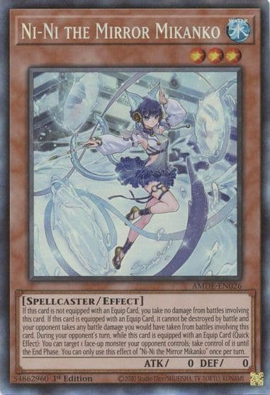 Ni Ni the Mirror Mikanko CR Amazing Defenders Yu-Gi-Oh! card