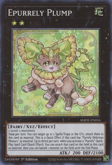 Epurrely Plump Amazing Defenders Yu-Gi-Oh! card