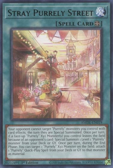 Stray Purrely Street Amazing Defenders Yu-Gi-Oh! card