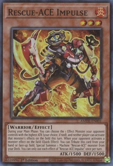 Rescue ACE Impulse Amazing Defenders Yu-Gi-Oh! card