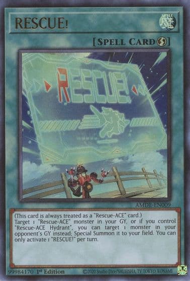 RESCUE Amazing Defenders Yu-Gi-Oh! card
