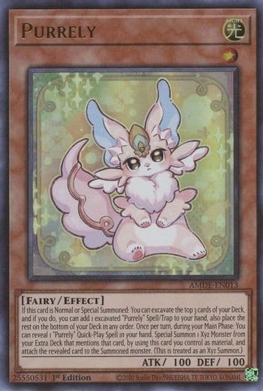 Purrely Amazing Defenders Yu-Gi-Oh! card