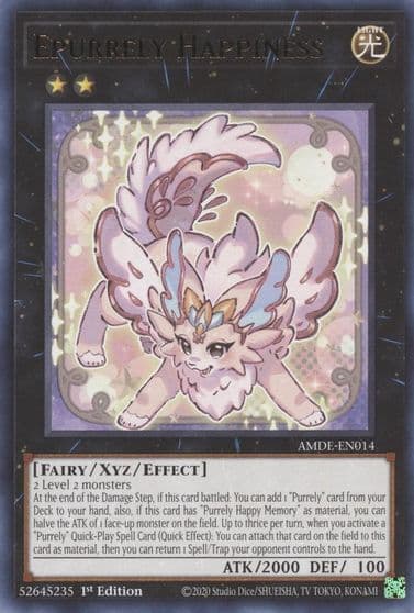 Epurrely Happiness Amazing Defenders Yu-Gi-Oh! card
