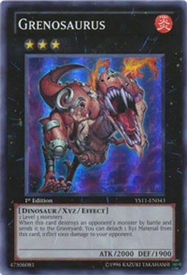 Grenosaurus Starter Deck: Dawn of the Xyz Yu-Gi-Oh! card