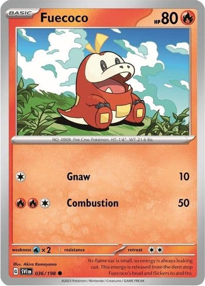 Fuecoco (Mirage Holo) Miscellaneous Cards & Products Pokemon card