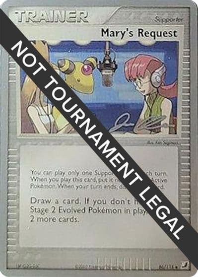 Mary's Request - 2006 (Jason Klaczynski) World Championship Decks Pokemon card