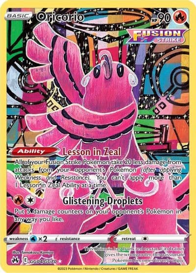 Oricorio SWSH: Crown Zenith: Galarian Gallery Pokemon card