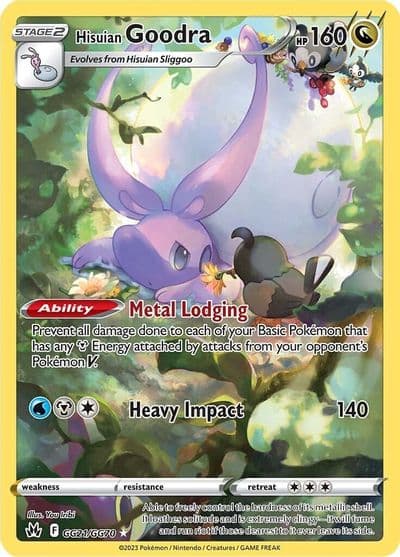 Hisuian Goodra SWSH: Crown Zenith: Galarian Gallery Pokemon card