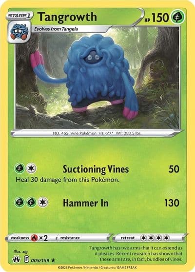 Tangrowth SWSH: Crown Zenith Pokemon card