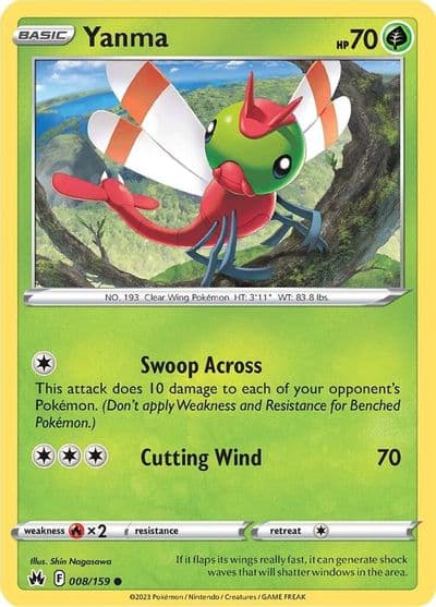 Yanma SWSH: Crown Zenith Pokemon card