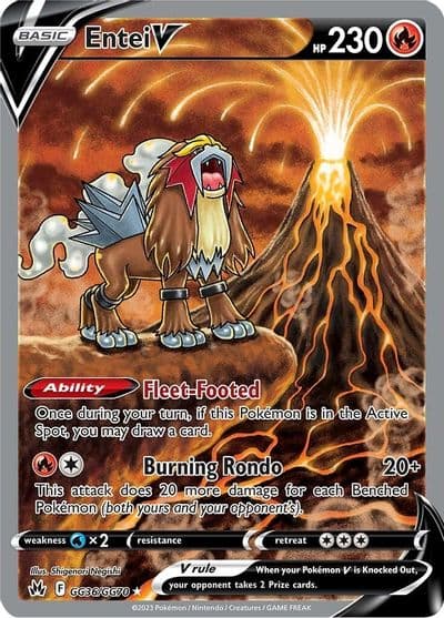 Entei V SWSH: Crown Zenith: Galarian Gallery Pokemon card