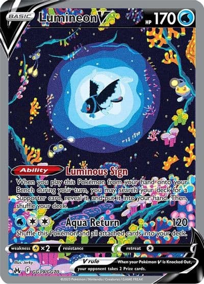 Lumineon V SWSH: Crown Zenith: Galarian Gallery Pokemon card
