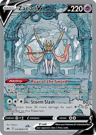 Zacian V SWSH: Crown Zenith: Galarian Gallery Pokemon card