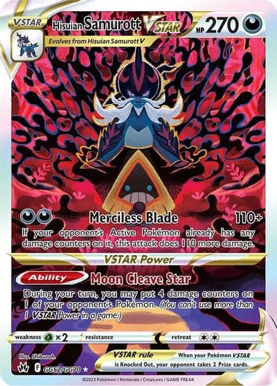 Hisuian Samurott VSTAR SWSH: Crown Zenith: Galarian Gallery Pokemon card
