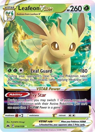Leafeon VSTAR SWSH: Crown Zenith Pokemon card