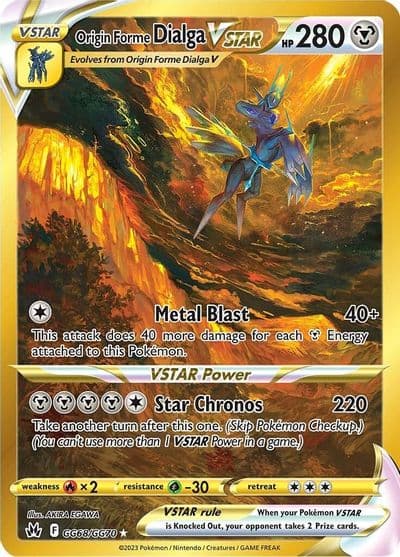 Origin Forme Dialga VSTAR (Secret) SWSH: Crown Zenith: Galarian Gallery Pokemon card