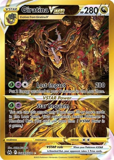 Giratina VSTAR (Secret) SWSH: Crown Zenith: Galarian Gallery Pokemon card