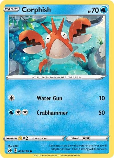 Corphish SWSH: Crown Zenith Pokemon card