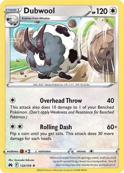 Dubwool SWSH: Crown Zenith Pokemon card