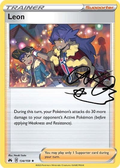 Leon SWSH: Crown Zenith Pokemon card