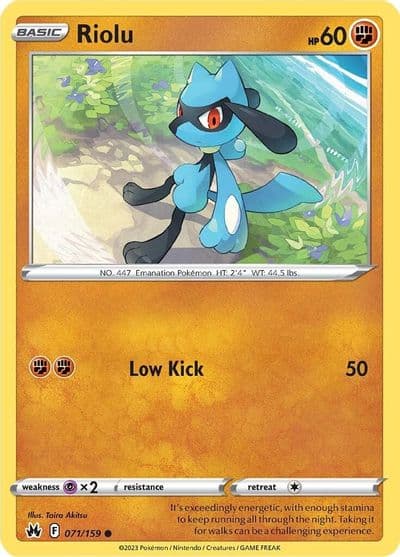 Riolu SWSH: Crown Zenith Pokemon card