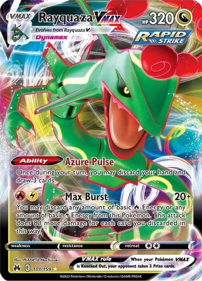Rayquaza VMAX (101) SWSH: Crown Zenith Pokemon card