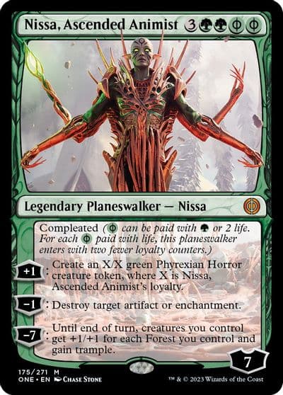 Nissa Ascended Animist Phyrexia: All Will Be One Magic card