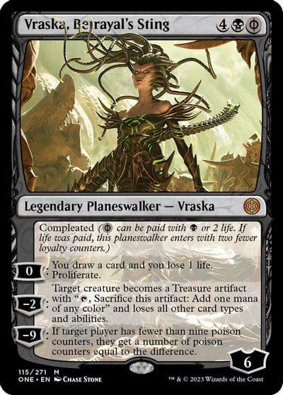 Vraska Betrayals Sting Phyrexia: All Will Be One Magic card