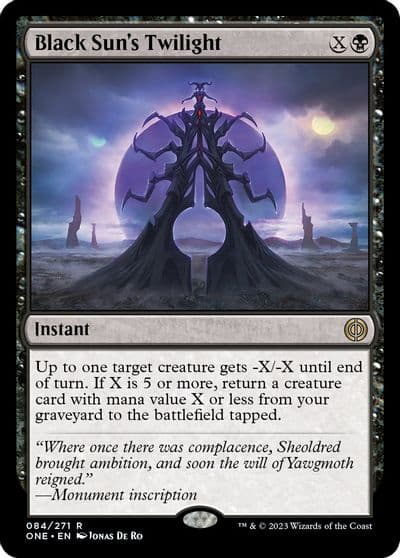 Black Suns Twilight Phyrexia: All Will Be One Magic card