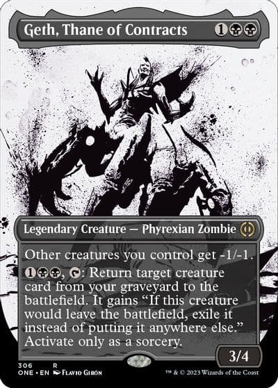 Geth Thane of Contracts Showcase Phyrexia: All Will Be One Magic card