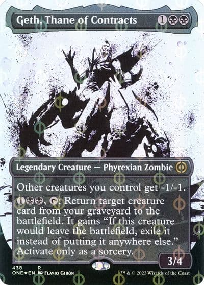 Geth Thane of Contracts Showcase Step and Compleat Foil Phyrexia: All Will Be One Magic card