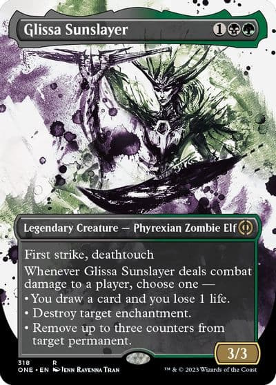 Glissa Sunslayer Showcase Phyrexia: All Will Be One Magic card