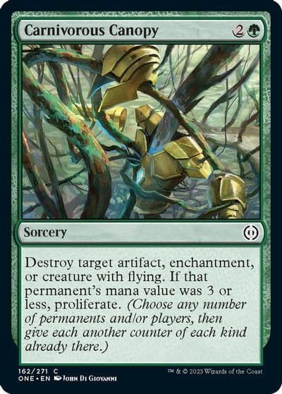 Carnivorous Canopy Phyrexia: All Will Be One Magic card
