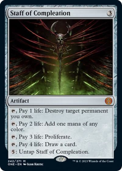 Staff of Compleation Phyrexia: All Will Be One Magic card