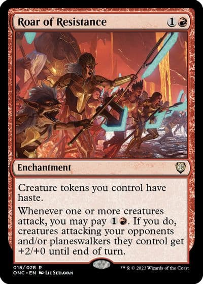 Roar of Resistance Commander: Phyrexia: All Will Be One Magic card