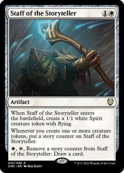 Staff of the Storyteller Commander: Phyrexia: All Will Be One Magic card