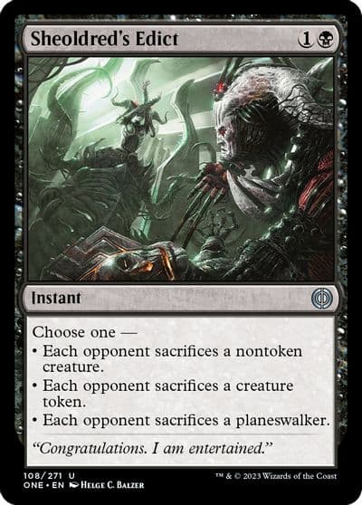 Sheoldreds Edict Phyrexia: All Will Be One Magic card