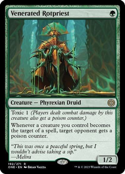 Venerated Rotpriest Phyrexia: All Will Be One Magic card