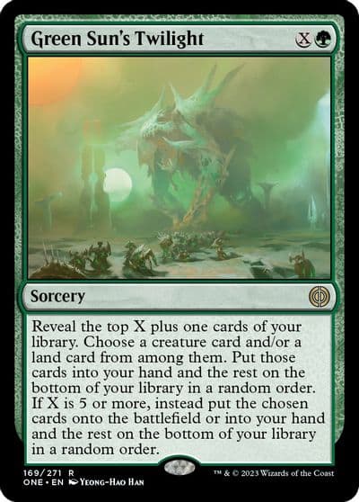Green Suns Twilight Phyrexia: All Will Be One Magic card