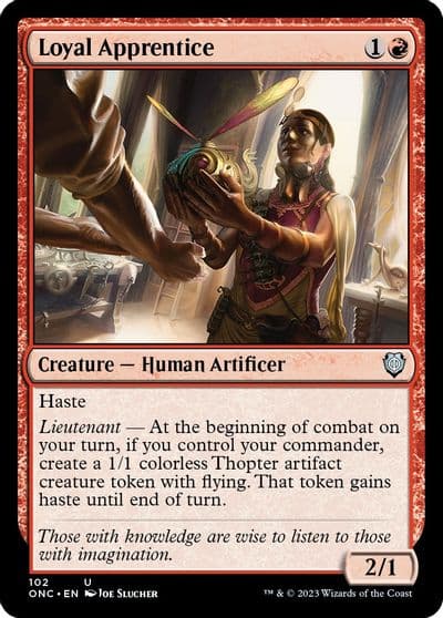 Loyal Apprentice Commander: Phyrexia: All Will Be One Magic card