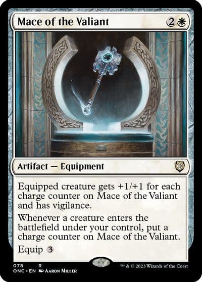 Mace of the Valiant Commander: Phyrexia: All Will Be One Magic card