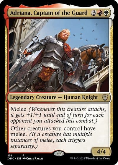 Adriana Captain of the Guard Commander: Phyrexia: All Will Be One Magic card