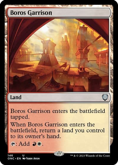Boros Garrison Commander: Phyrexia: All Will Be One Magic card